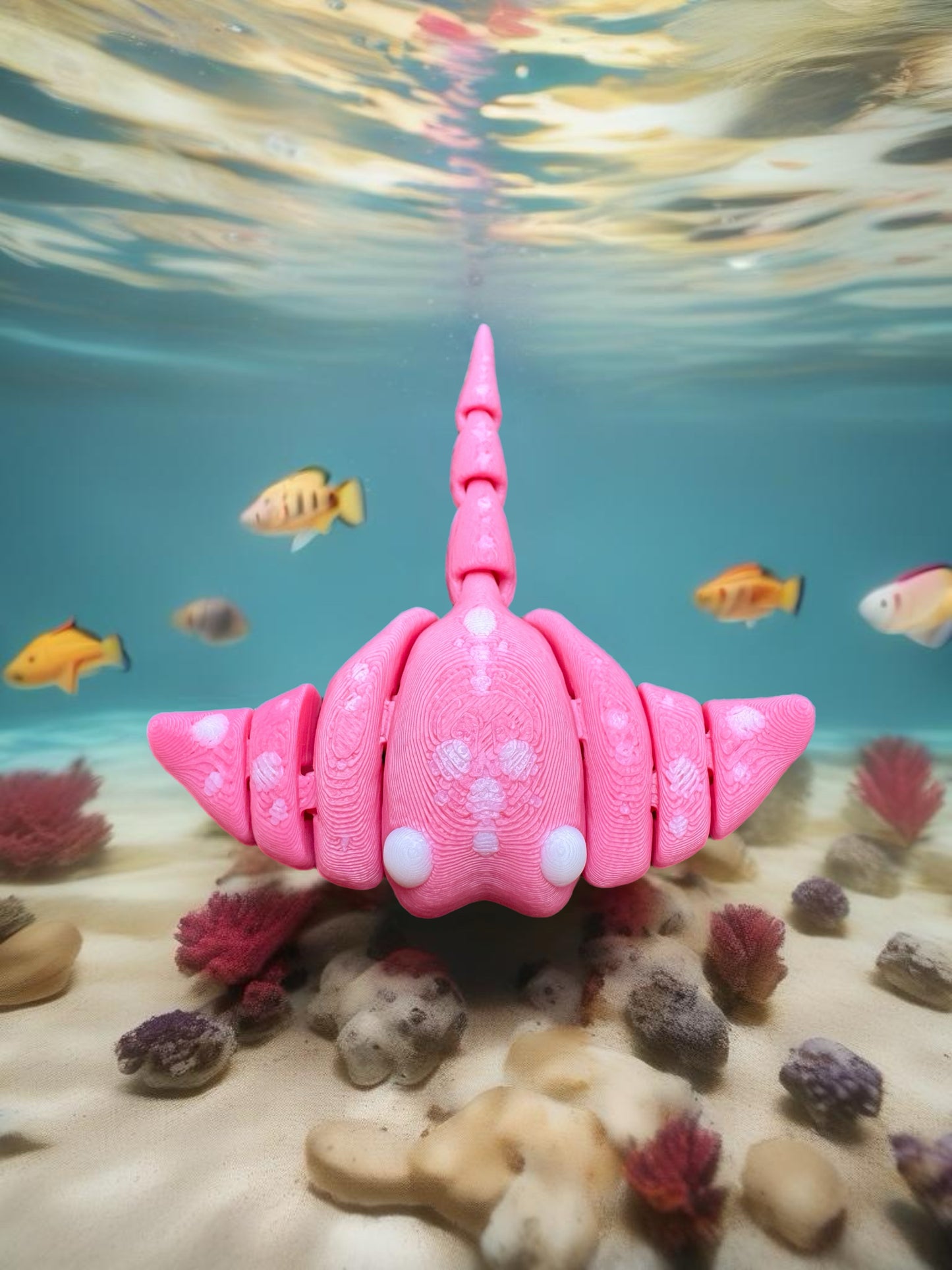 Whimsical Bubblegum Stingray Set