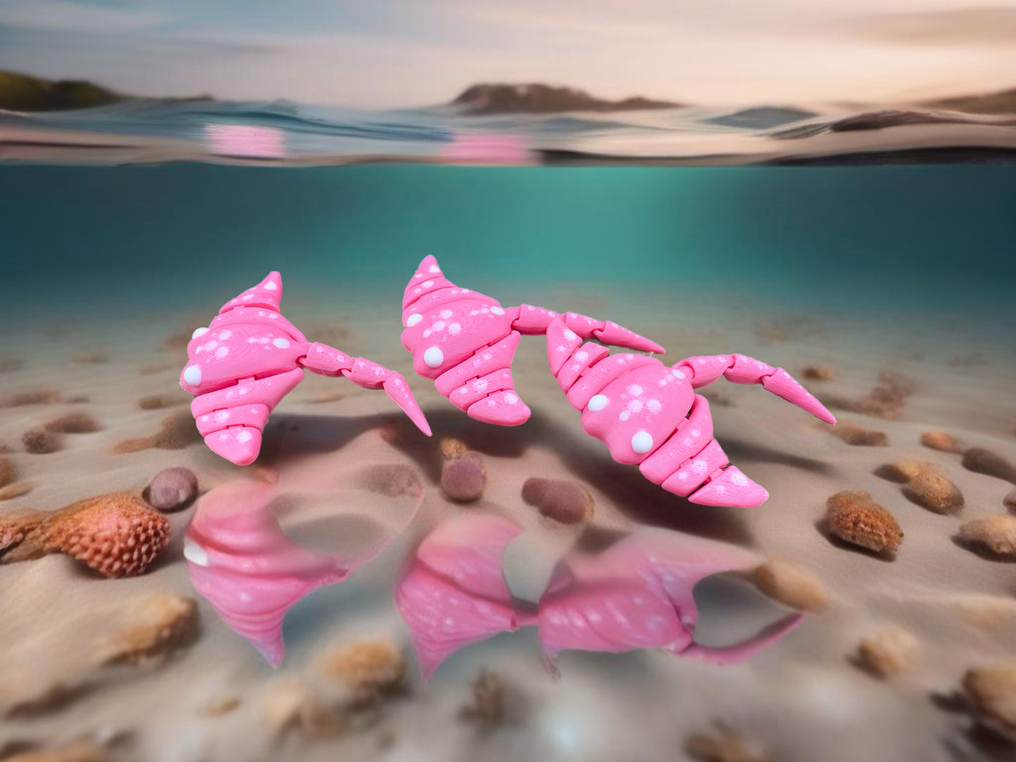 Whimsical Bubblegum Stingray Set